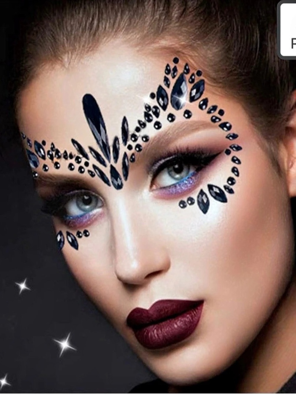 Gina beauty Face Gems & Stickers Set NWT